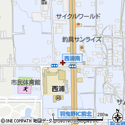 大阪府羽曳野市西浦1114-4周辺の地図