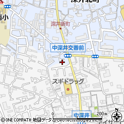 大阪府堺市中区深井北町762-14周辺の地図