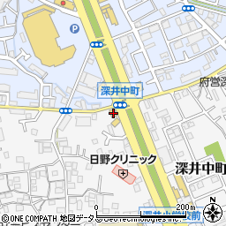 大阪府堺市中区深井中町670-1周辺の地図