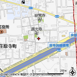 大阪府堺市東区日置荘原寺町521周辺の地図