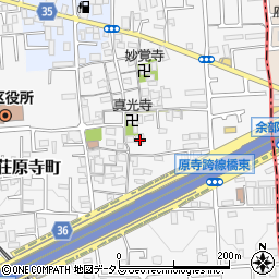 大阪府堺市東区日置荘原寺町521周辺の地図