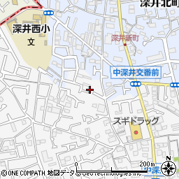 大阪府堺市中区深井中町958-6周辺の地図