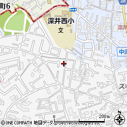 大阪府堺市中区深井中町1168-14周辺の地図