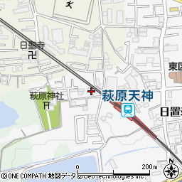 大阪府堺市東区日置荘原寺町53周辺の地図