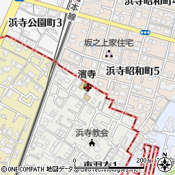 学校法人浜寺幼稚園周辺の地図