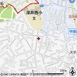 大阪府堺市中区深井中町1168-4周辺の地図