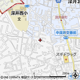 大阪府堺市中区深井中町961周辺の地図