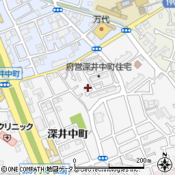 大阪府堺市中区深井中町526周辺の地図