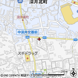 大阪府堺市中区深井中町749-16周辺の地図