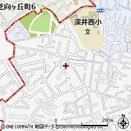 大阪府堺市中区深井中町983-13周辺の地図