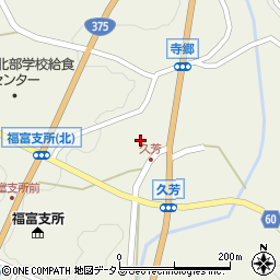 広島県東広島市福富町久芳3811周辺の地図