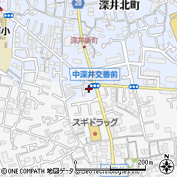 大阪府堺市中区深井北町762-8周辺の地図