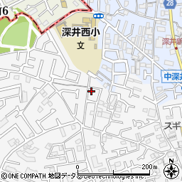 大阪府堺市中区深井中町1168-7周辺の地図