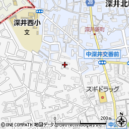 大阪府堺市中区深井中町961-3周辺の地図