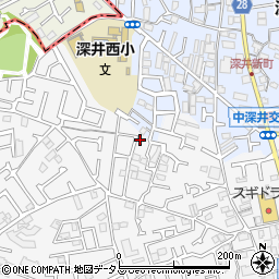 大阪府堺市中区深井中町1184-1周辺の地図
