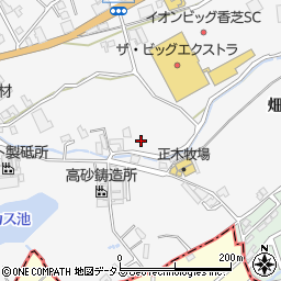 奈良県香芝市畑2丁目1555周辺の地図