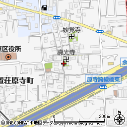 大阪府堺市東区日置荘原寺町518周辺の地図