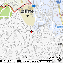 大阪府堺市中区深井中町1168-6周辺の地図