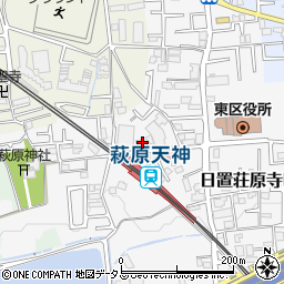 大阪府堺市東区日置荘原寺町49周辺の地図