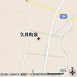 広島県三原市久井町泉周辺の地図