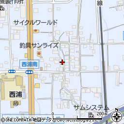 大阪府羽曳野市西浦周辺の地図