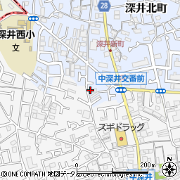 大阪府堺市中区深井北町764周辺の地図