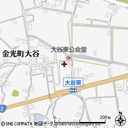 岡山県浅口市金光町大谷1928周辺の地図