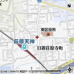 大阪府堺市東区日置荘原寺町45-1周辺の地図