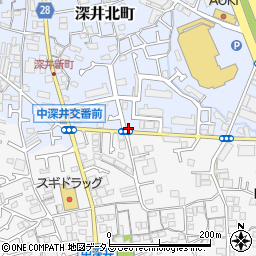 大阪府堺市中区深井北町738周辺の地図