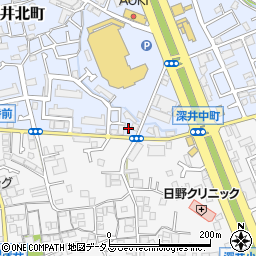 大阪府堺市中区深井北町728周辺の地図