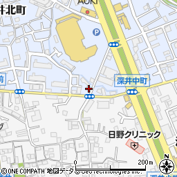 大阪府堺市中区深井北町728-1周辺の地図