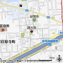 大阪府堺市東区日置荘原寺町518-1周辺の地図