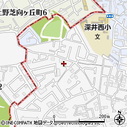 大阪府堺市中区深井中町877周辺の地図