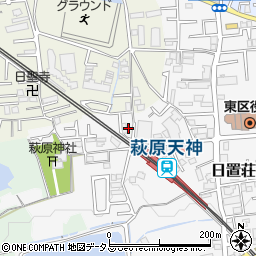 大阪府堺市東区日置荘原寺町1周辺の地図