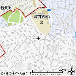 大阪府堺市中区深井中町1178-10周辺の地図