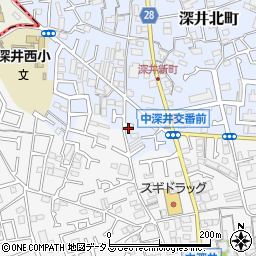 大阪府堺市中区深井北町765-5周辺の地図