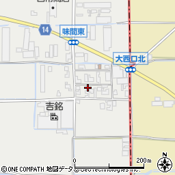 奈良県磯城郡田原本町味間340周辺の地図