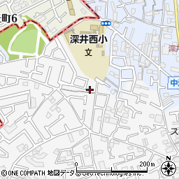 大阪府堺市中区深井中町1178-7周辺の地図