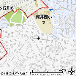 大阪府堺市中区深井中町979-13周辺の地図