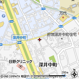 大阪府堺市中区深井中町579-6周辺の地図