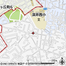 大阪府堺市中区深井中町979-14周辺の地図