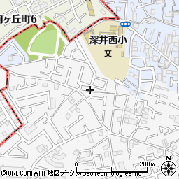 大阪府堺市中区深井中町980-6周辺の地図