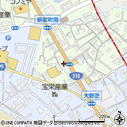 ユーポス堺　大野芝店周辺の地図