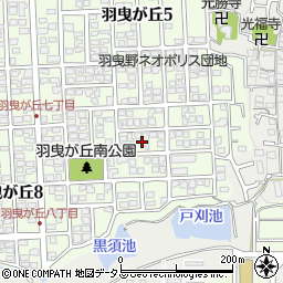 大阪府羽曳野市羽曳が丘7丁目10周辺の地図