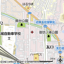 奈良県香芝市瓦口2108周辺の地図
