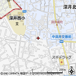 大阪府堺市中区深井中町959-3周辺の地図