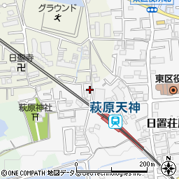 大阪府堺市東区日置荘原寺町1-2周辺の地図