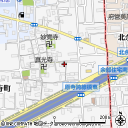 大阪府堺市東区日置荘原寺町511周辺の地図
