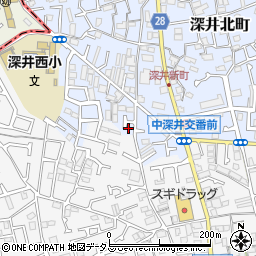 大阪府堺市中区深井北町955-12周辺の地図