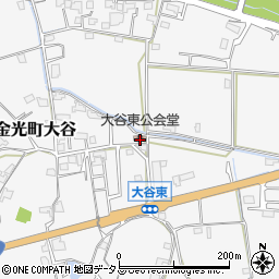 大谷東公会堂周辺の地図